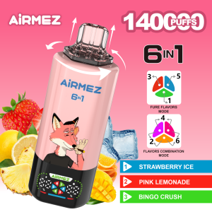 Airmez 140k 6in1-STRAWBERRY ICE,PINK LEMONADE,BINGO CRUSH