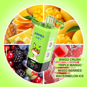 Airmez FOX 160K 8in1-MANGO ICE,FIZZY CHERRY COLA ，STRAWBERRY RASPBERRY ，MIXED BERRIS