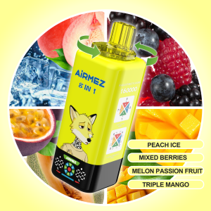 Airmez FOX 160K 8in1-PEACH ICE,MIXED BERRIES ，MELON PASSION FRUIT ，TRIPLE MANGO