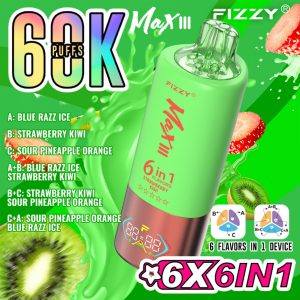 Blue Razz lce & Strawberry Kiwi & SourPineapple Orange
