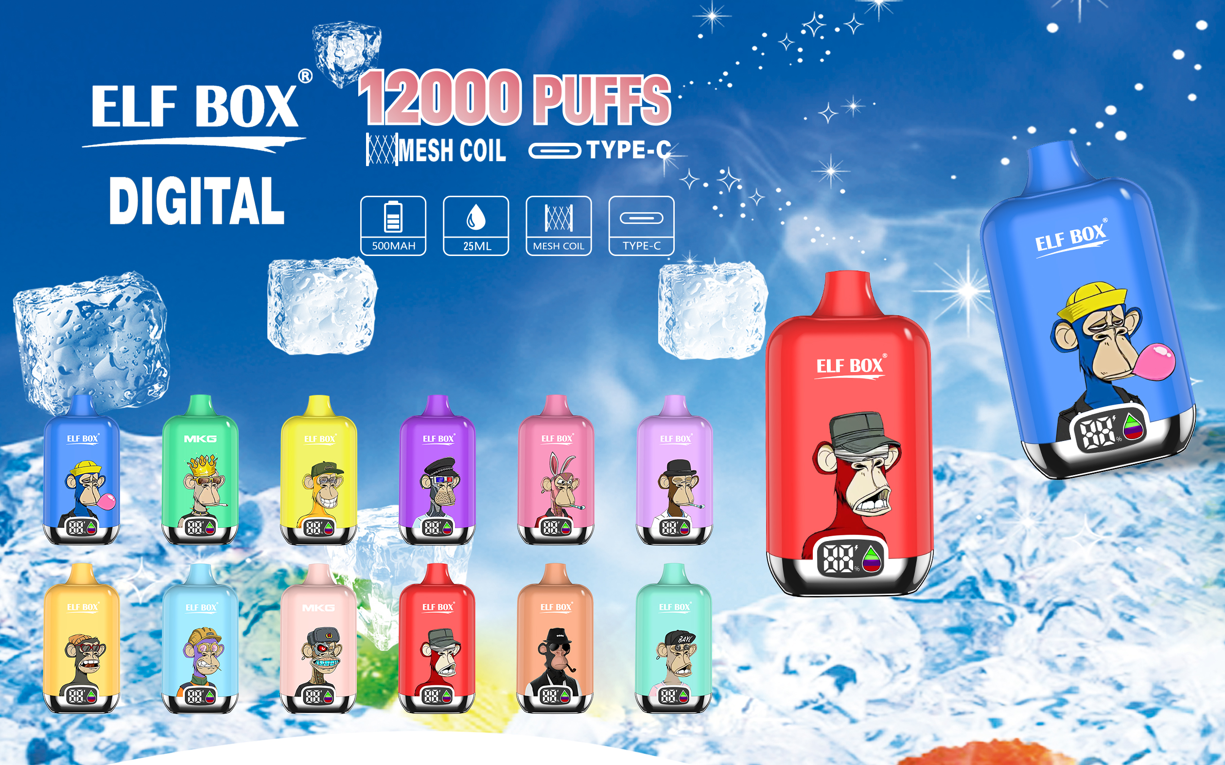 ELF BOX Digital 12000 puffs