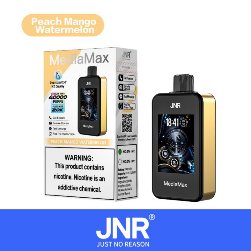 JNR Media Max 40000 Puffs-Peach Mango Watermelon