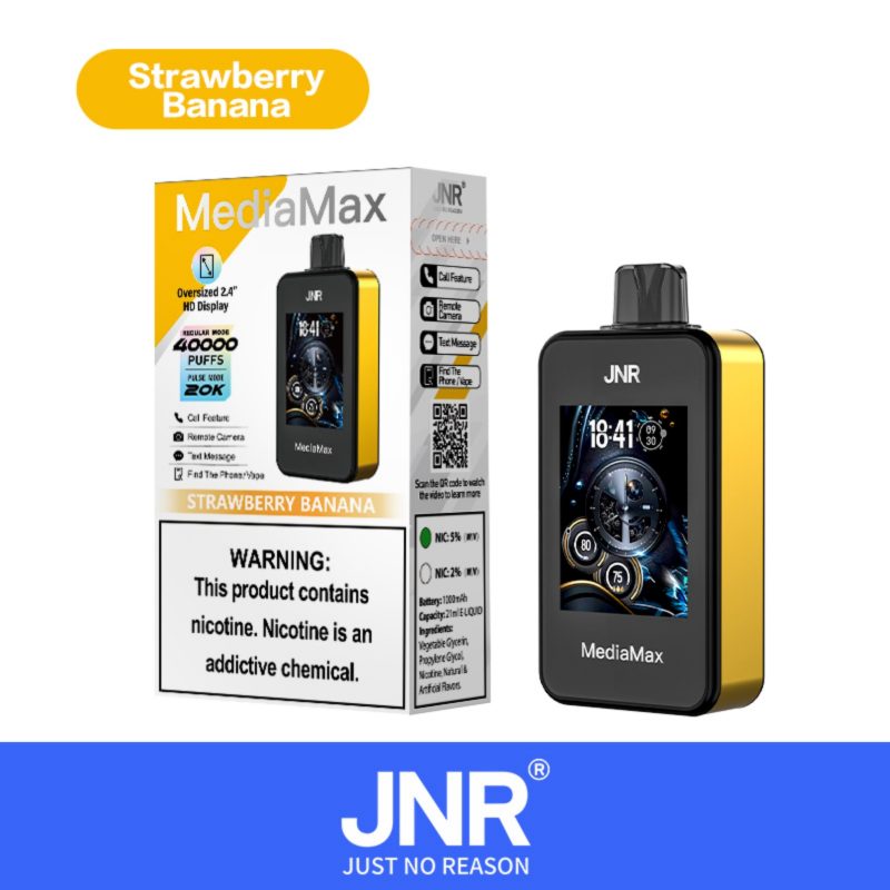 JNR Media Max 40000 Puffs-Strawberry Banana