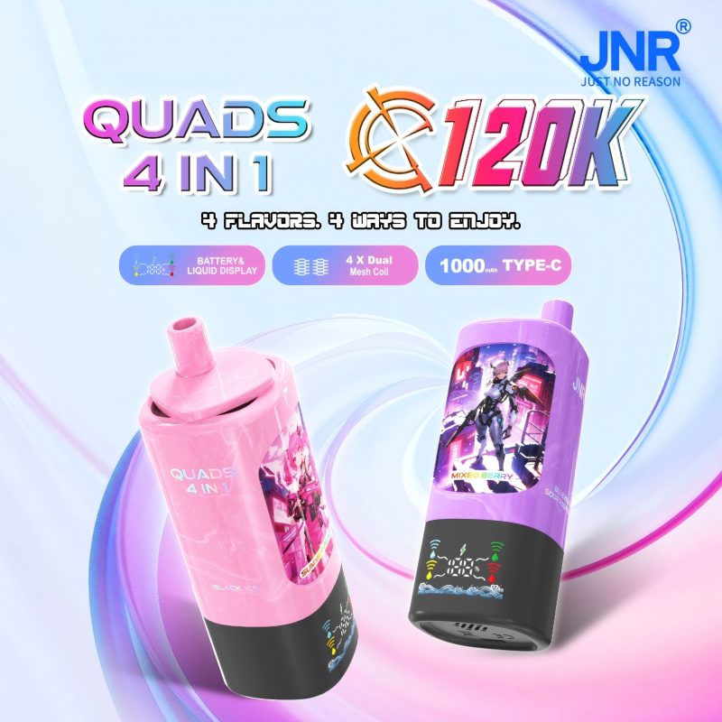 JNR QUADS 4in1 120K puffs