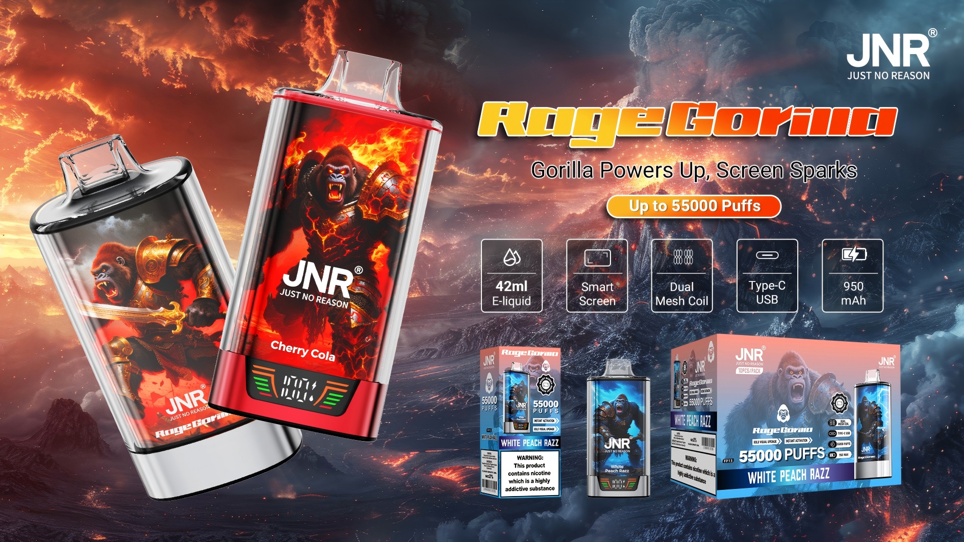 JNR RageGorilla 55000 Puffs