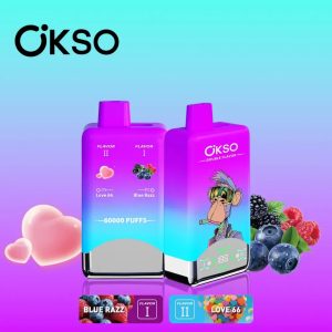 OKSO Double Flavor 60k-Blue Razz & LOVE66