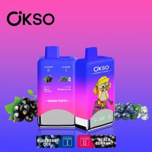OKSO Double Flavor 60k-Blueberry ice & Black Currant