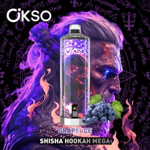 OKSO shisha hookah mega 50k puff-grapeice