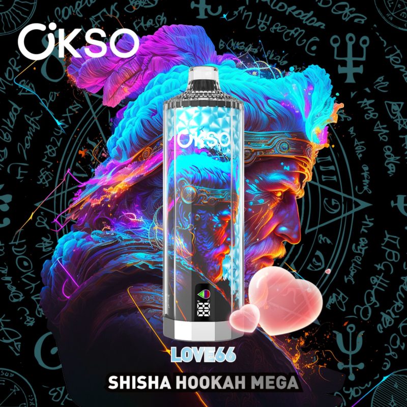 OKSO shisha hookah mega 50k puff-love66