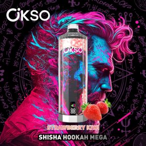 OKSO shisha hookah mega 50k puff-strawberrykiwi