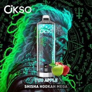 OKSO shisha hookah mega 50k puff-twoapple