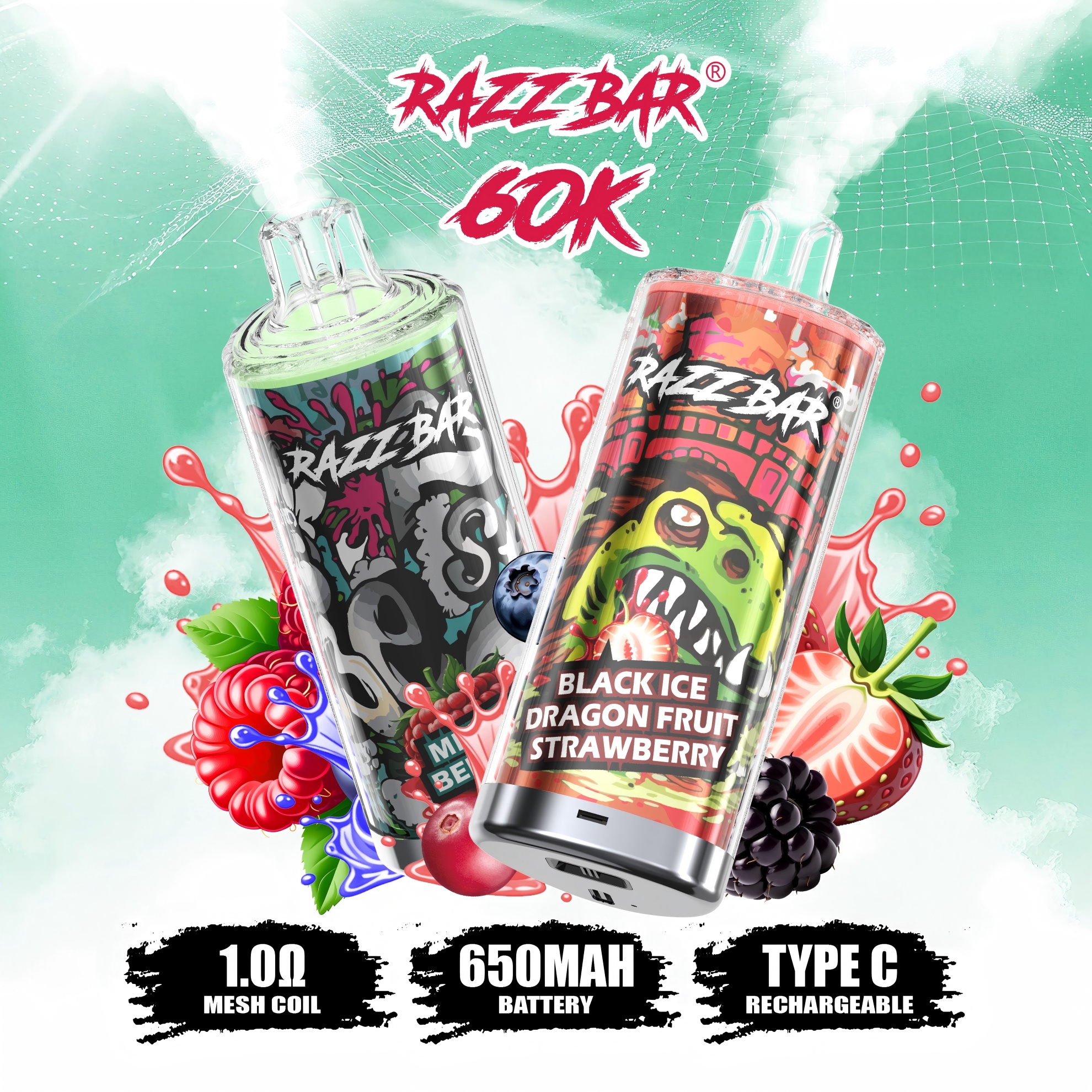 RAZZ BAR 60k PUFFS Crystal