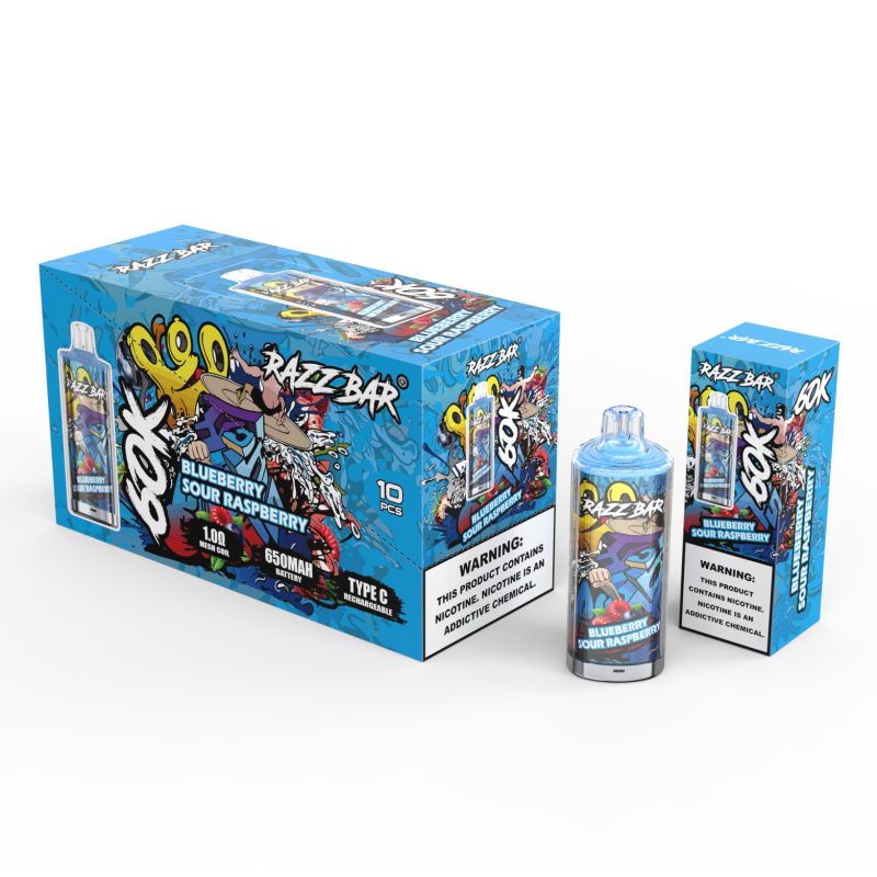 RAZZ BAR 60k-Sour Sour Raspberry