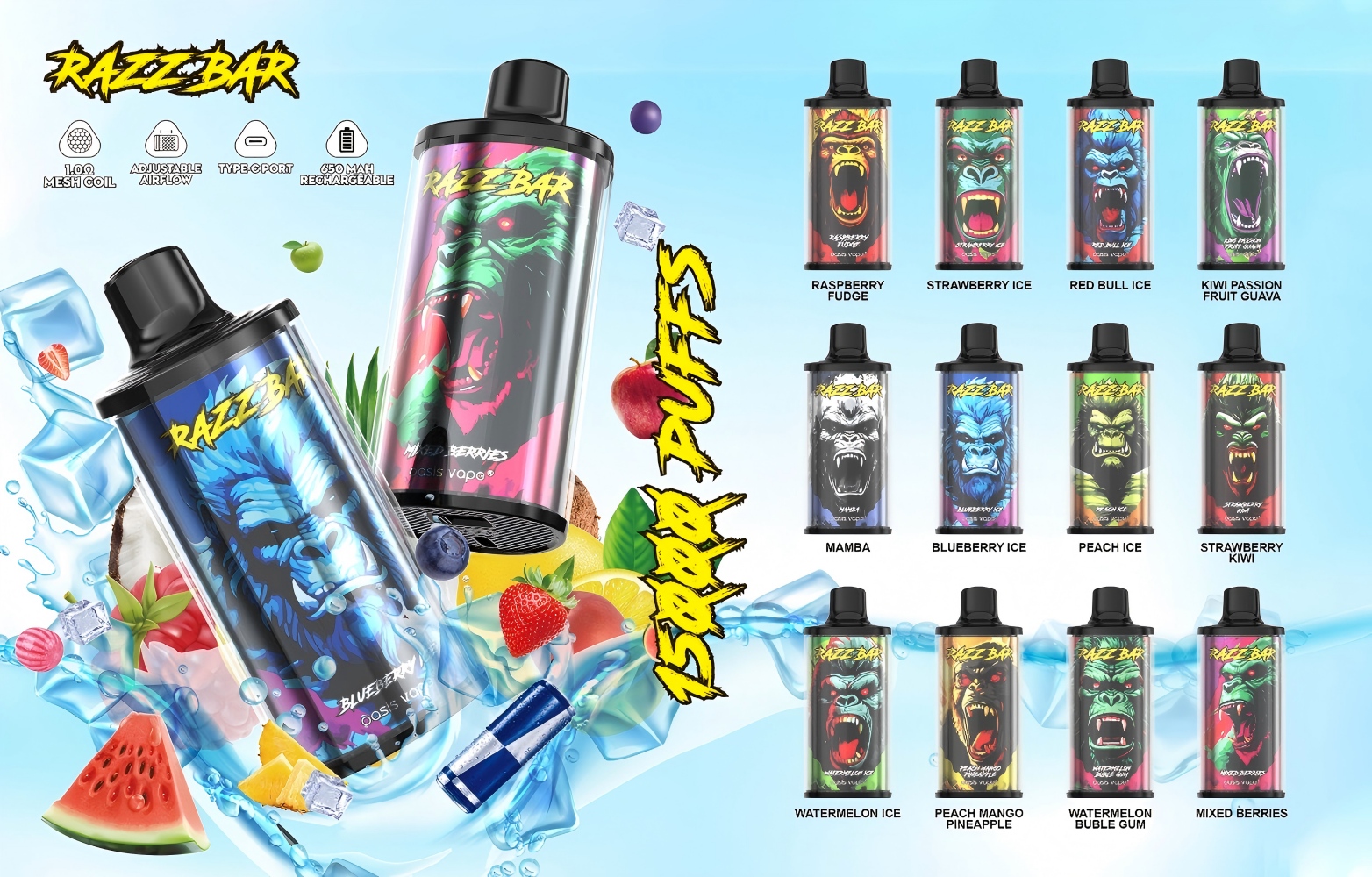 Razz bar 15000puffs
