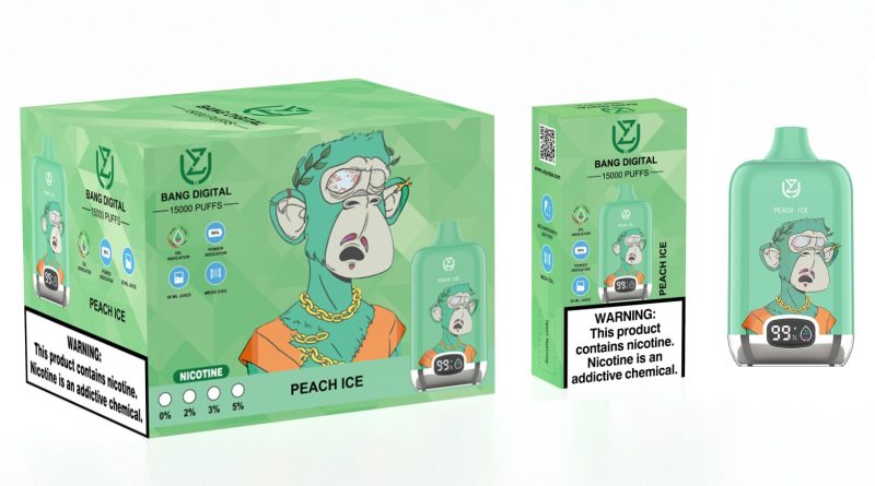 UZY Bang DIgital 15000-Peach Ice