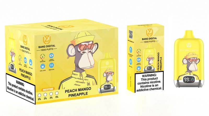 UZY Bang DIgital 15000-Peach Mango Pineapple