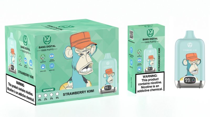 UZY Bang DIgital 15000-Strawberry Kiwi