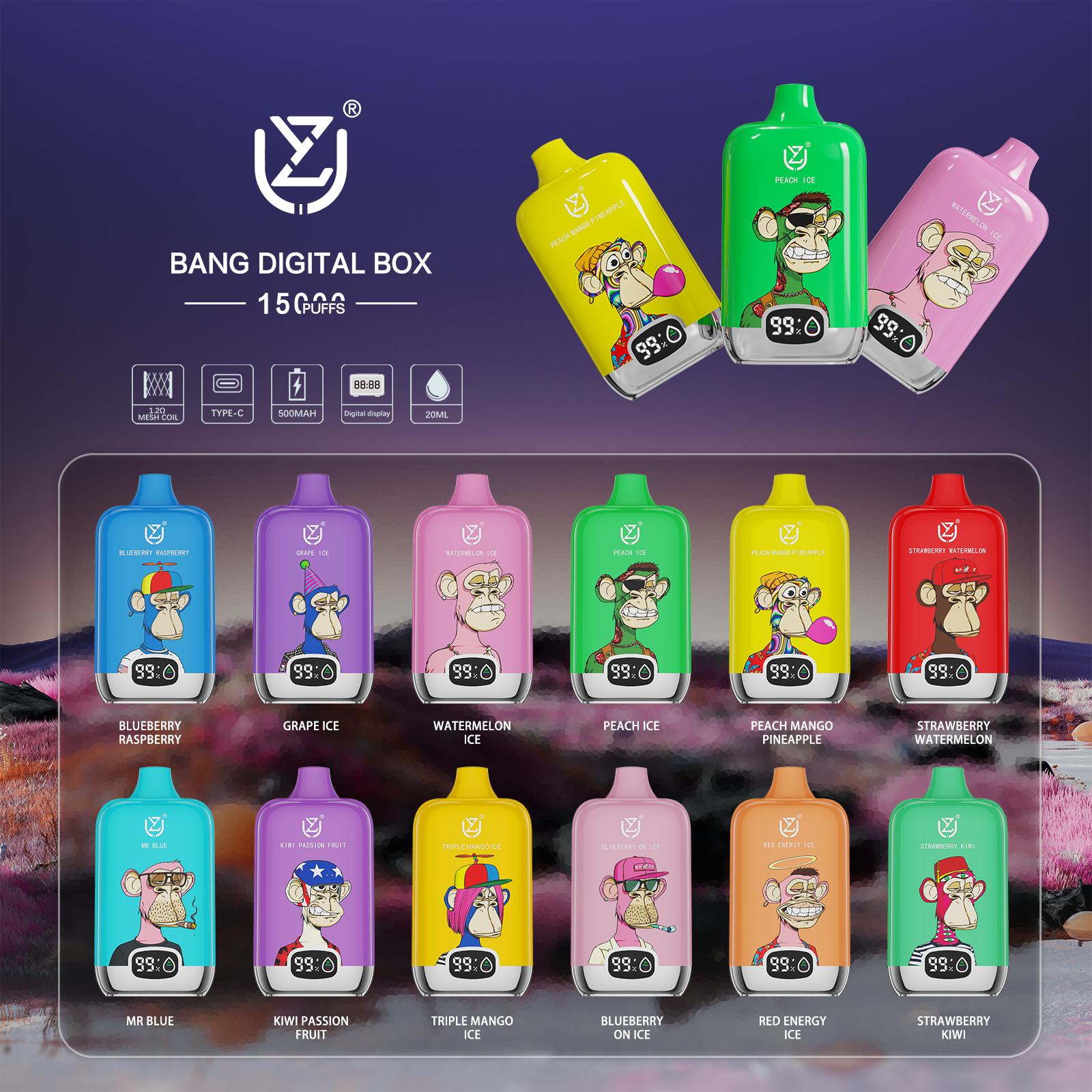 UZY Bang DIgital 15K PUFFS