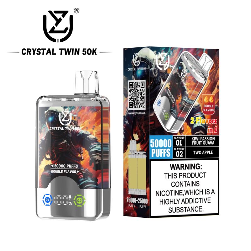 UZY CRYSTAL TWIN 50K- Kiwi Passion Fruit Guava &Two Apple