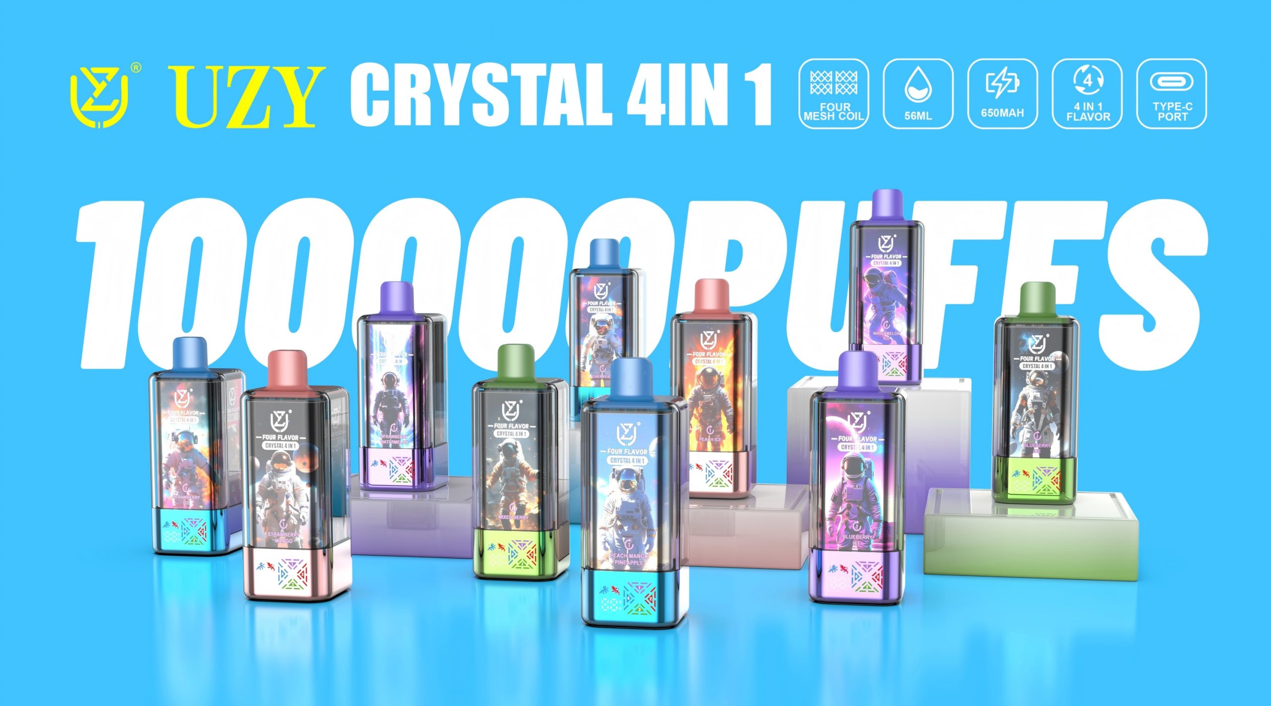 UZY Crystal 4 in 1 100K puff