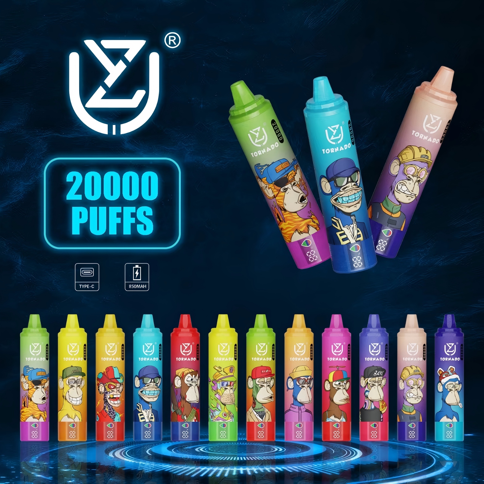 UZY TORNADO 20000 PUFFS
