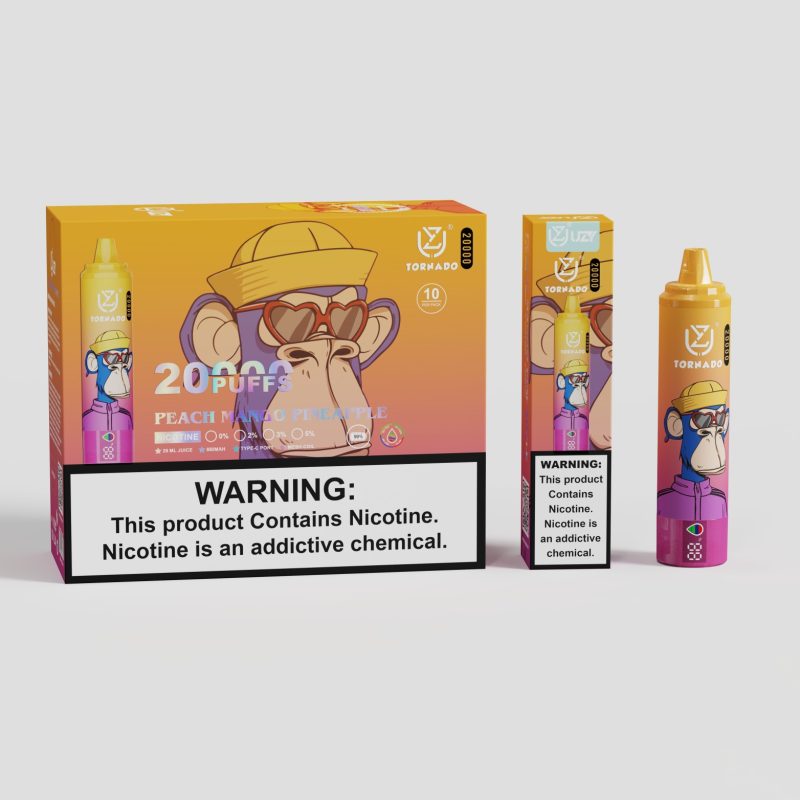 UZY TORNADO 20K puffs-Peach Mango Pineapple