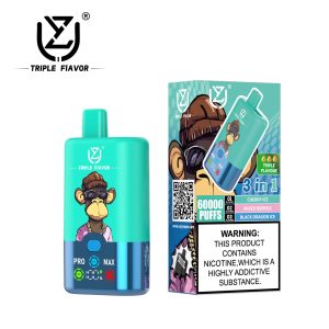 UZY Tpriple Flavors 60K - Kirsche Eis Gemischte Beeren Black Dragon Eis