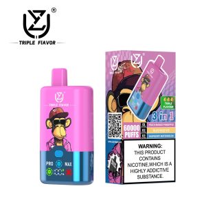 UZY Tpriple Flavors 60K - Pfirsich Mango Ananas Blue Razz Eis Himbeere Wassermelone