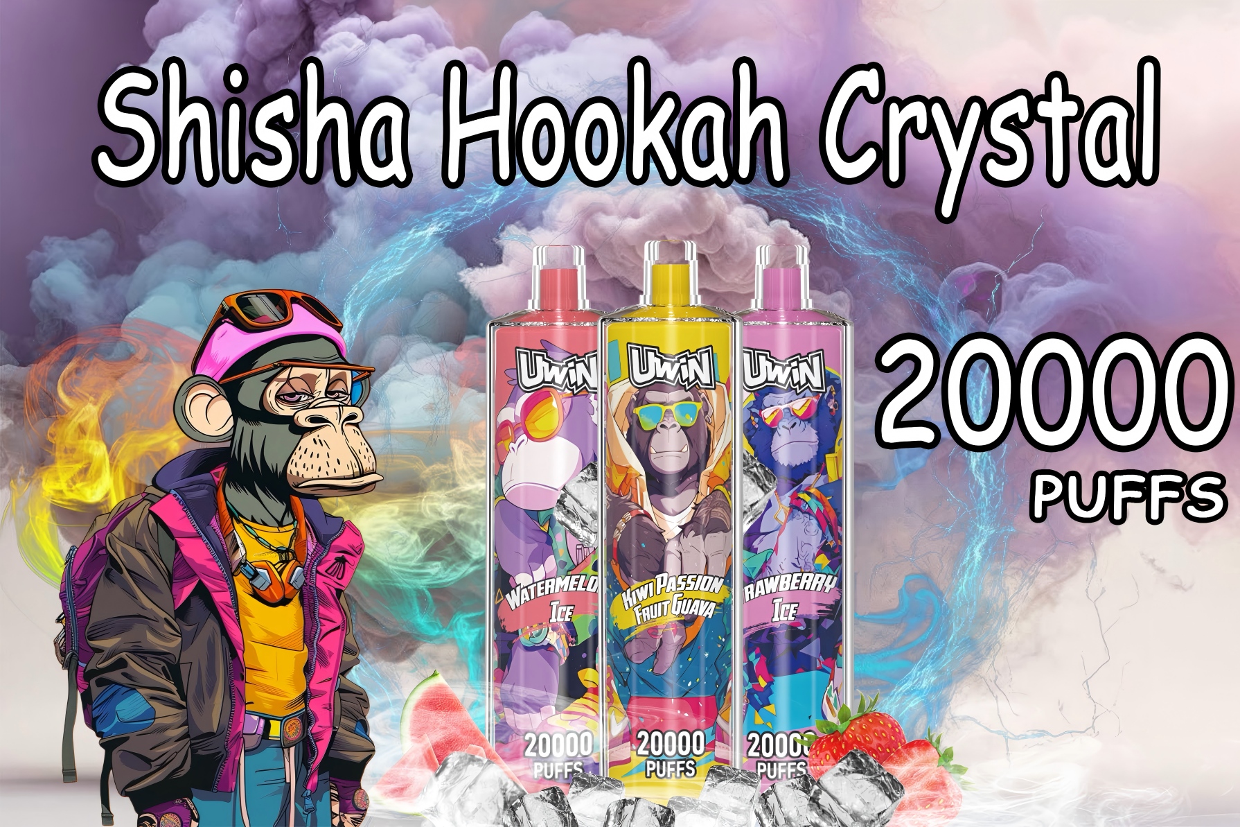 Uwin Shisha Hookah Crystal 20000 Puff
