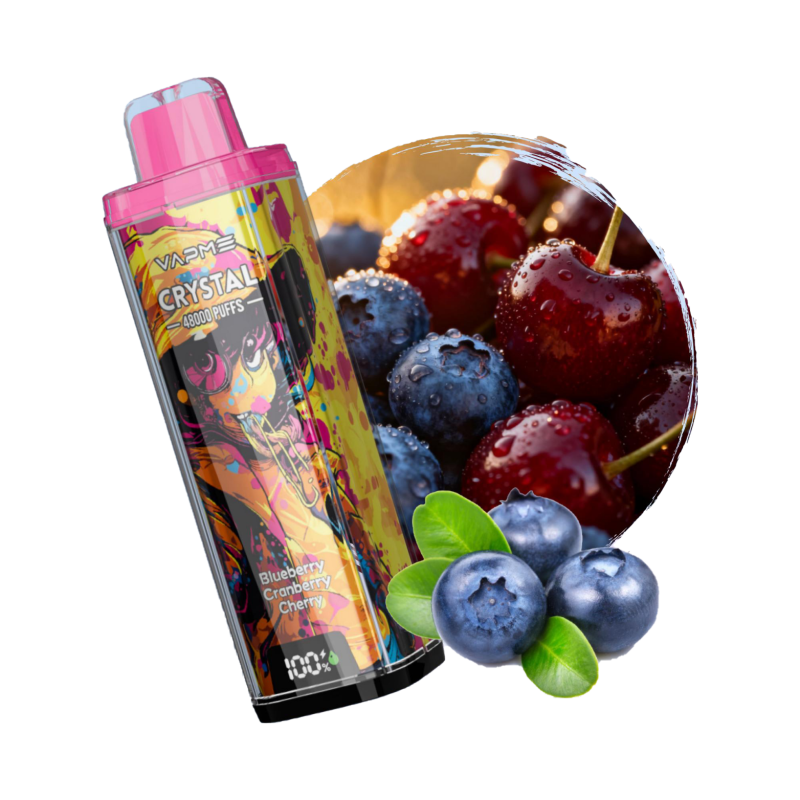 VAPME CRYSTAL 48K puffs-blueberry Cranberry cherry