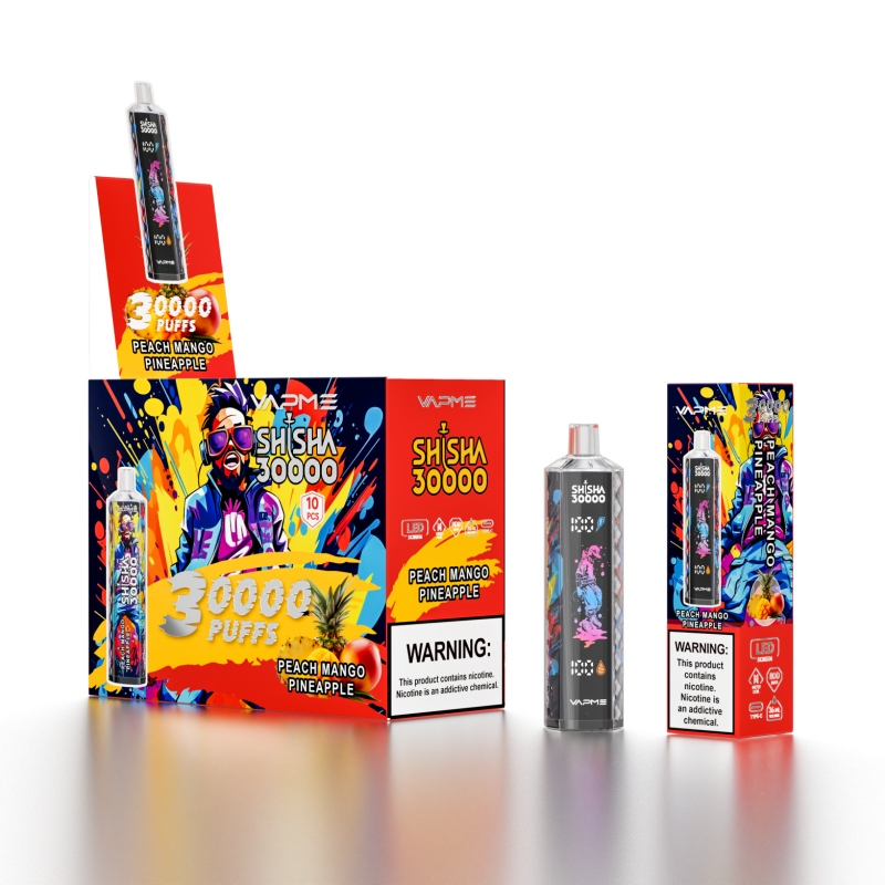 VAPME SHISHA 30000 Züge-Peach Mango Pineapple
