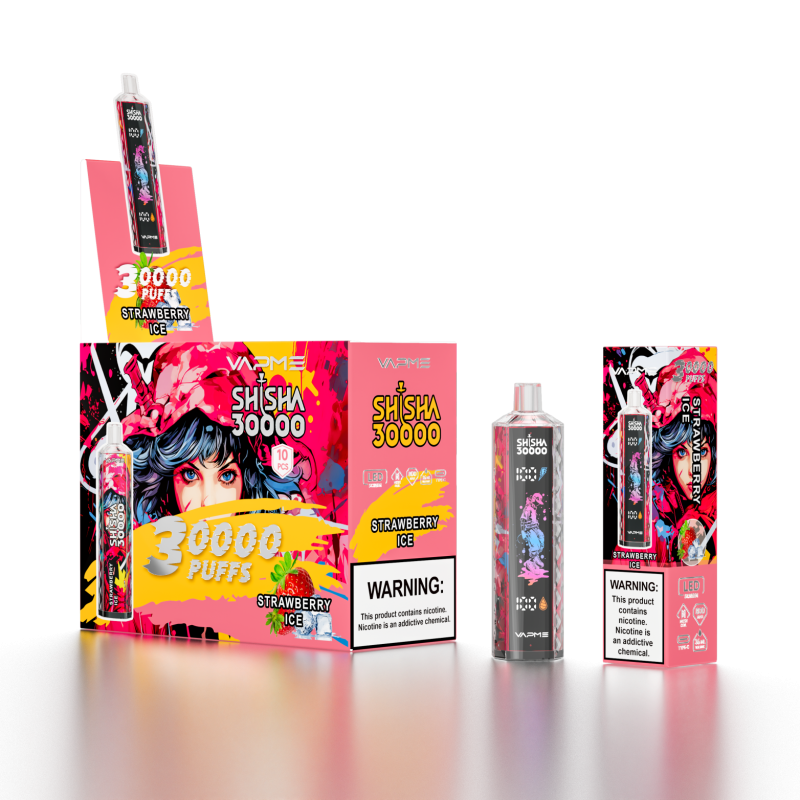 VAPME SHISHA 30000 Züge-Strawberry Ice