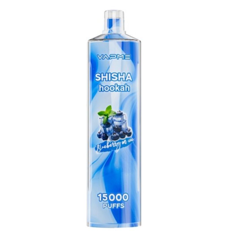 Vapme-Shisha-Hookah-15000-Puffs-Blueberry on ice