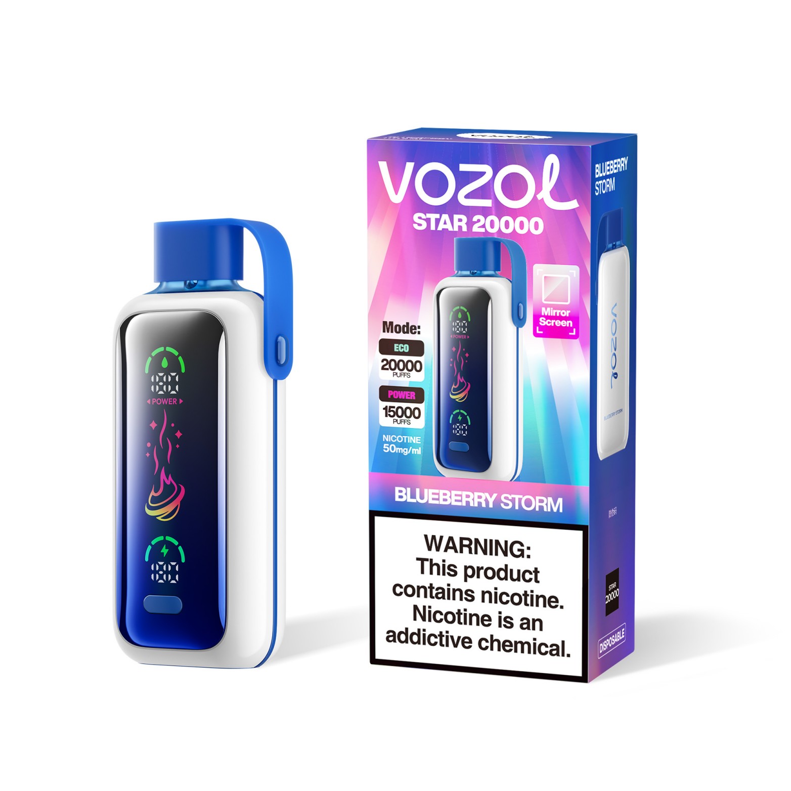 Vozo STAR 20K puffs-Blueberry Storm