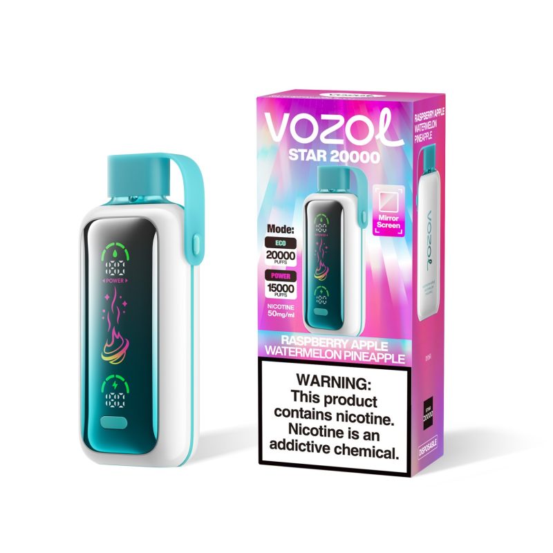 Vozo STAR 20K Züge-Raspberry Apple Watermelon Pineapple