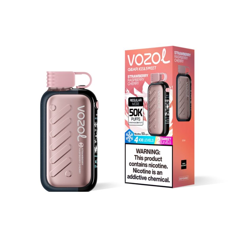 Vozol Gear Ice& Sweet 50k-Strawberry Raspberry Cherry