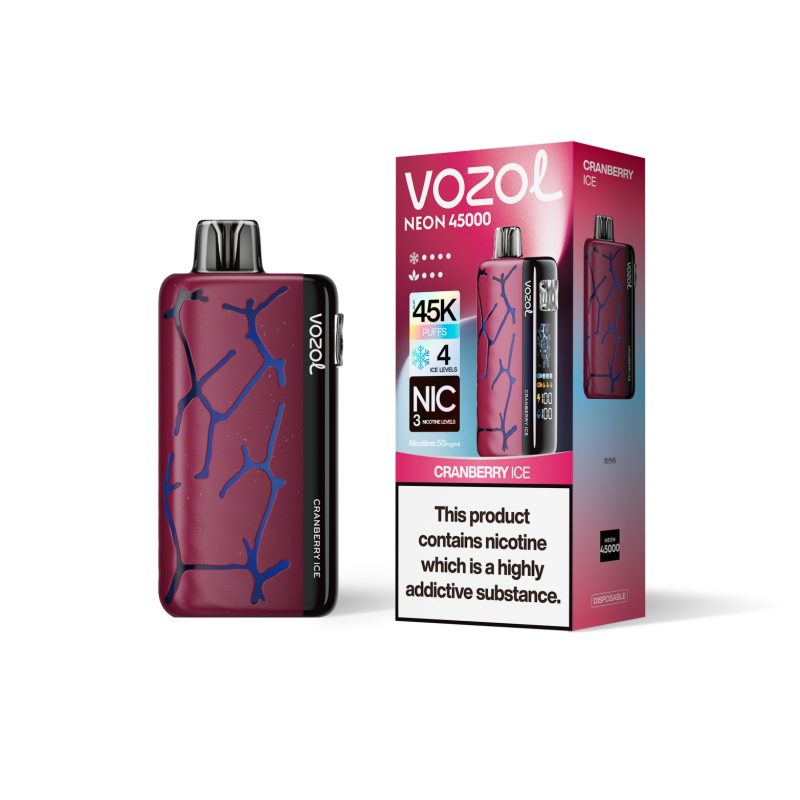 Vozol NEON 45000 puffs-CRANBERRY ICE