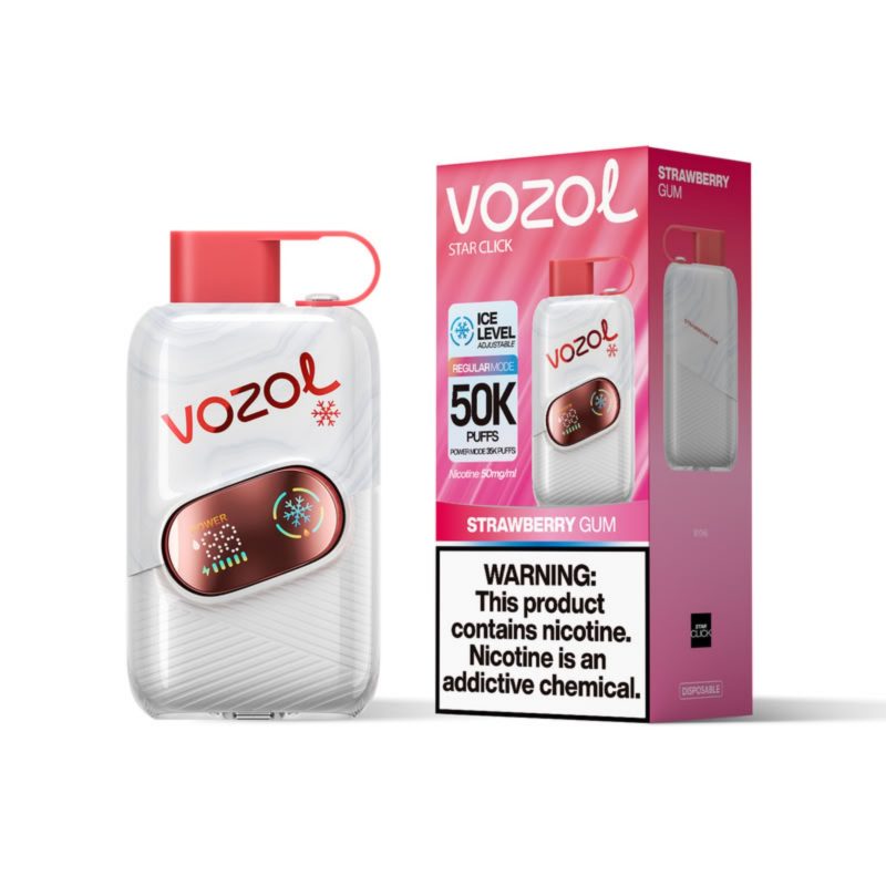 Vozol Star Click 50k-Strawberry Gum