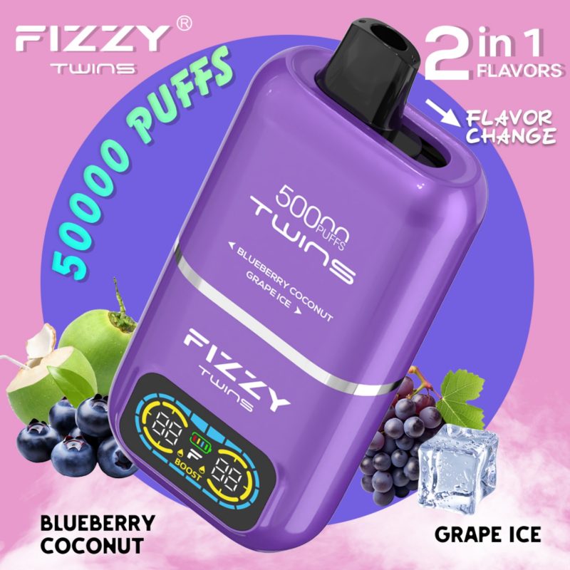 blueberry coconut & grape ice