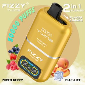 mixed berry & peach ice