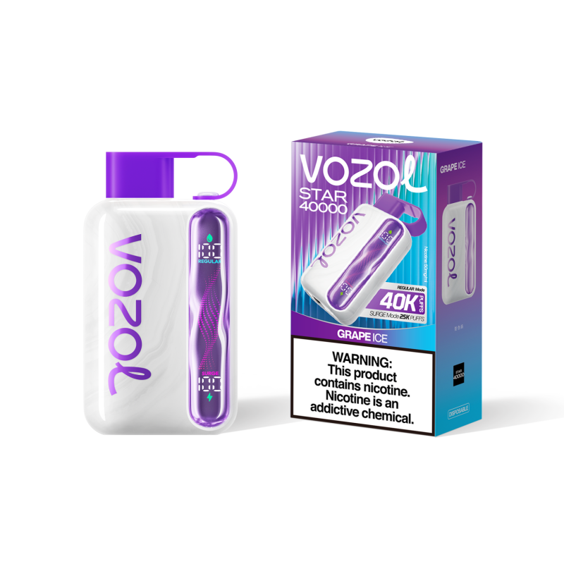 vozol star 40k puffs-Grape Ice