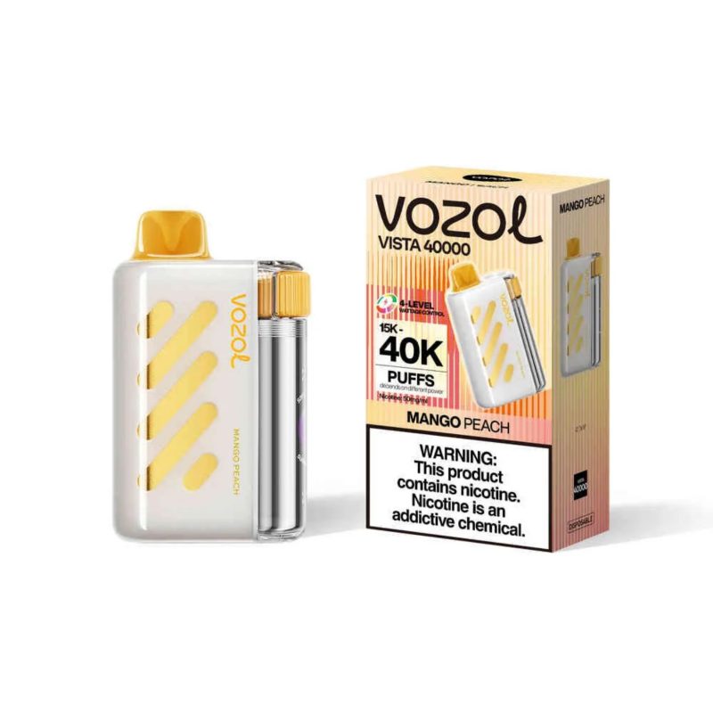 vozol vista 40k puffs-mango peach