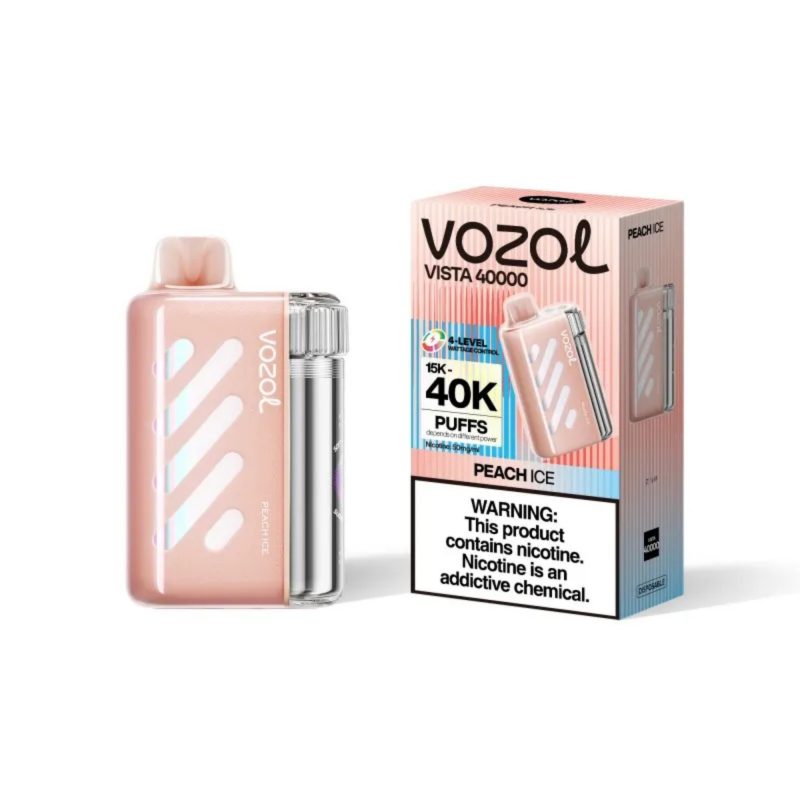 vozol vista 40k puffs-peach ice