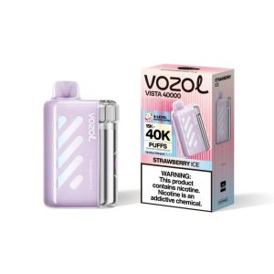 vozol vista 40k puffs-strawberry ice