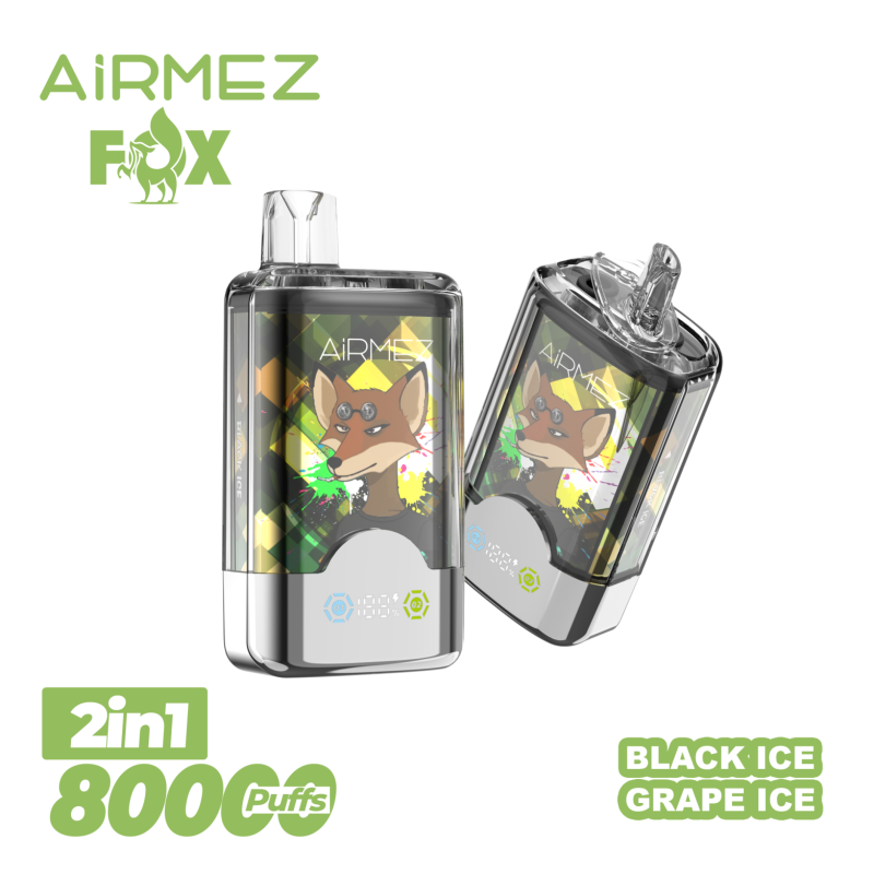 Airmez FOX 80K 2in1-GRAPE ICE, BLACK ICE
