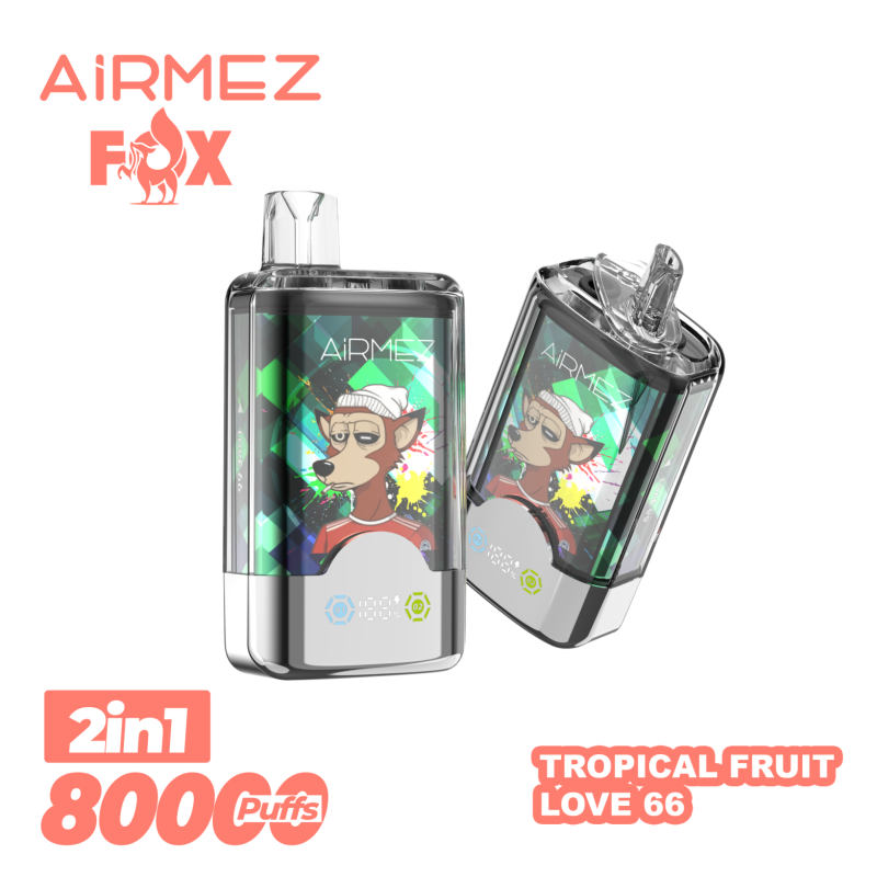 Airmez FOX 80K 2in1-TROPICAL FRUIT,LOVE 66