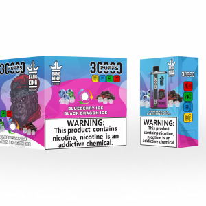Bang King 30000 Züge-Blaubeere Eis & Schwarzer Drache Eis