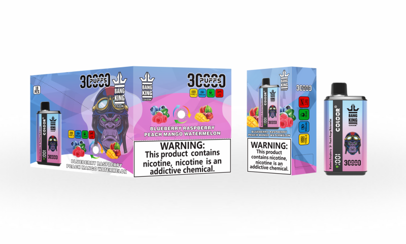 Bang King 30000 Züge-Blaubeere Himbeere & Pfirsich Mango Wassermelone
