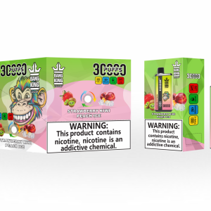 Bang King 30000 Züge-Erdbeere Kiwi & Pfirsich Eis