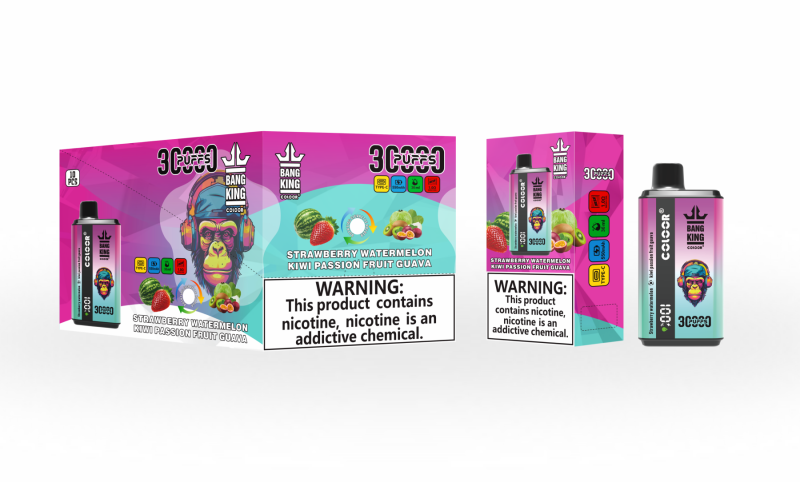 Bang King 30000 Züge-Erdbeere Wassermelone & Kiwi Passionsfrucht Guave